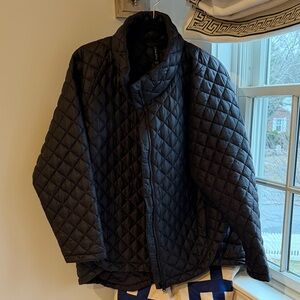 Athleta Women's Black Quilted Puffer Jacket